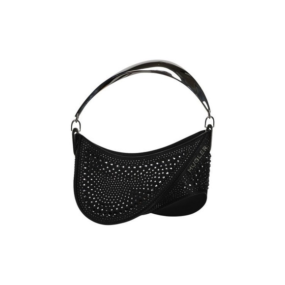 Mugler Handbags - Mugler Small Crystal Hot Fix Spiral Curve 01 Bag - NWT